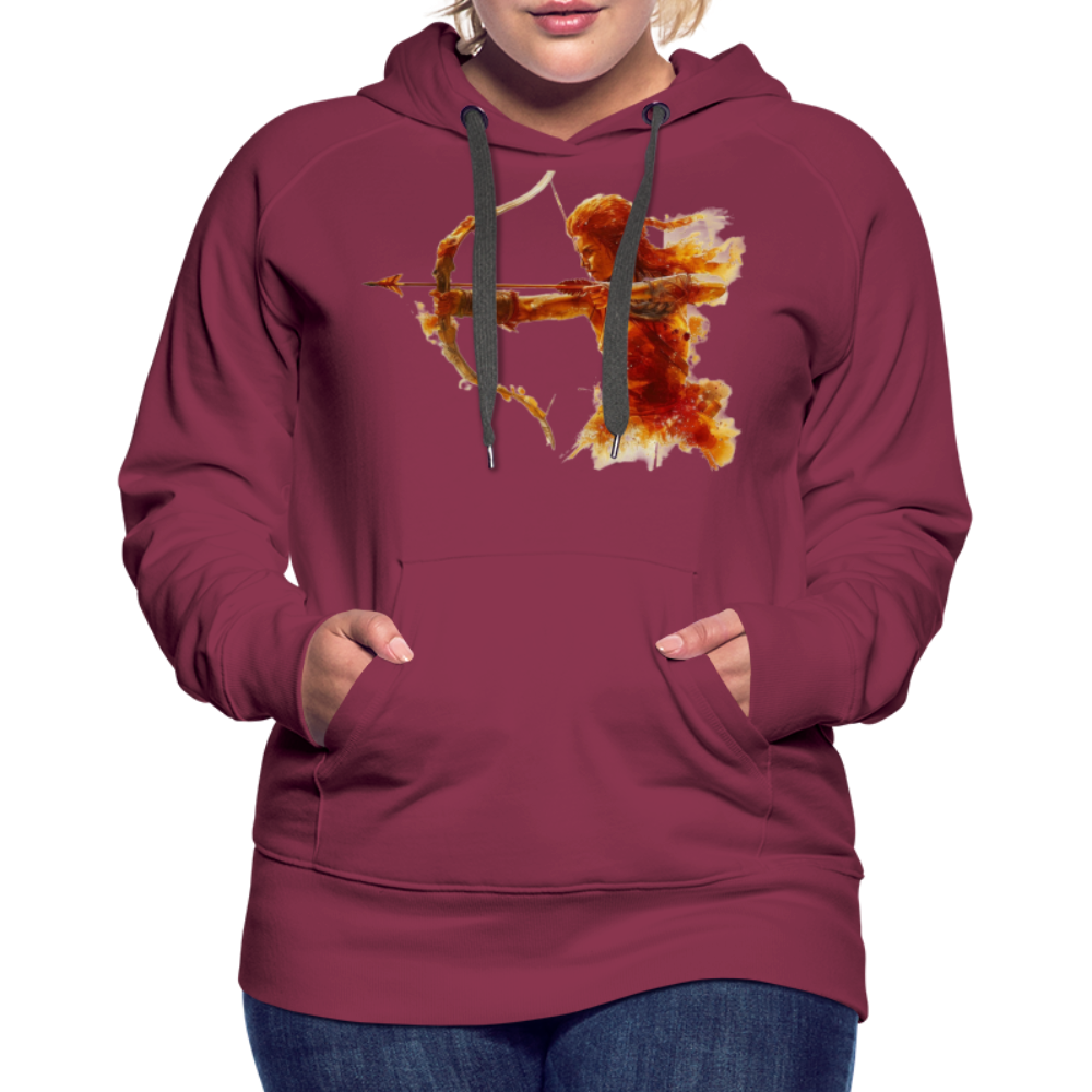 Women’s Mythical Sagittarius Premium Hoodie - burgundy