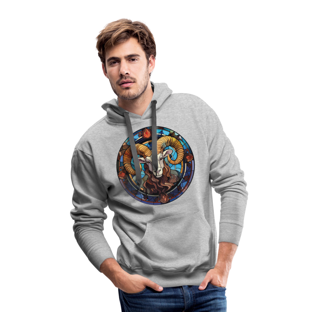 Men’s Mosaic Aries Premium Hoodie - heather grey