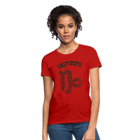 Thumbnail for Women's Power Words Capricorn T-Shirt - red