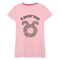 Thumbnail for Women's Power Words Taurus Premium T-Shirt - pink