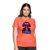 Thumbnail for Women's Glow Libra T-Shirt - heather coral