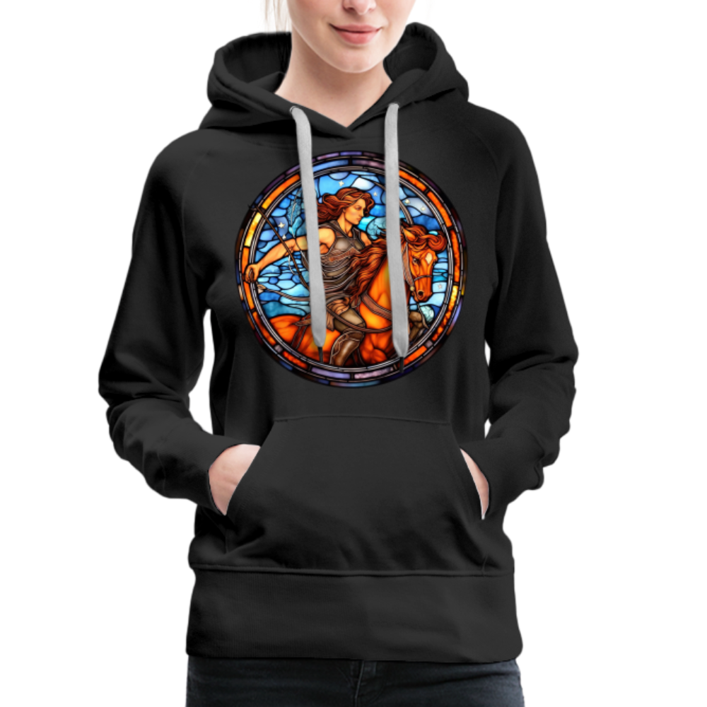 Women’s Mosaic Sagittarius Premium Hoodie - black