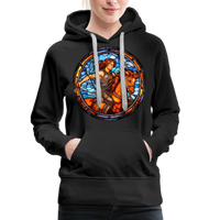 Thumbnail for Women’s Mosaic Sagittarius Premium Hoodie - black