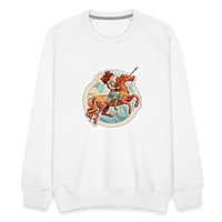 Thumbnail for Men’s Symbol Sagittarius Premium Sweatshirt - white