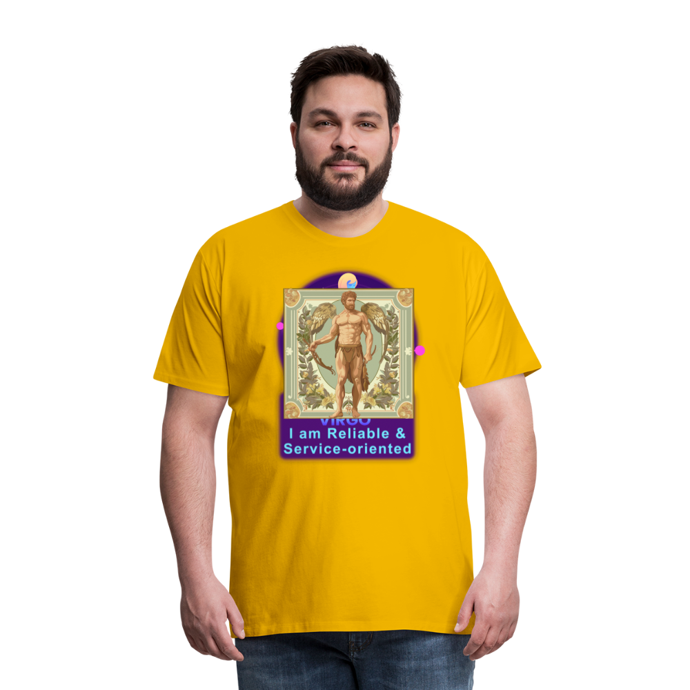 Men's Mythical Virgo Premium T-Shirt - sun yellow