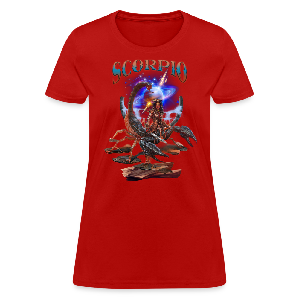 Women's Astral Scorpio T-Shirt - red