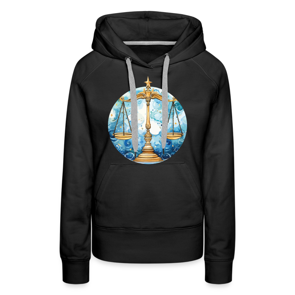 Women’s Mythical Libra Premium Hoodie - black