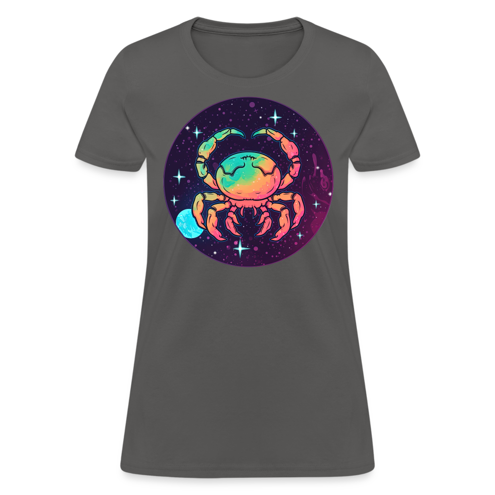 Women's Mystic Cancer T-Shirt - charcoal