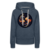 Thumbnail for Women’s Mystic Pisces Premium Hoodie - heather denim