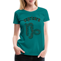 Thumbnail for Women's Power Words Capricorn Premium T-Shirt - teal