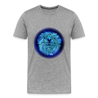 Thumbnail for Men's Leo Premium T-Shirt - heather gray