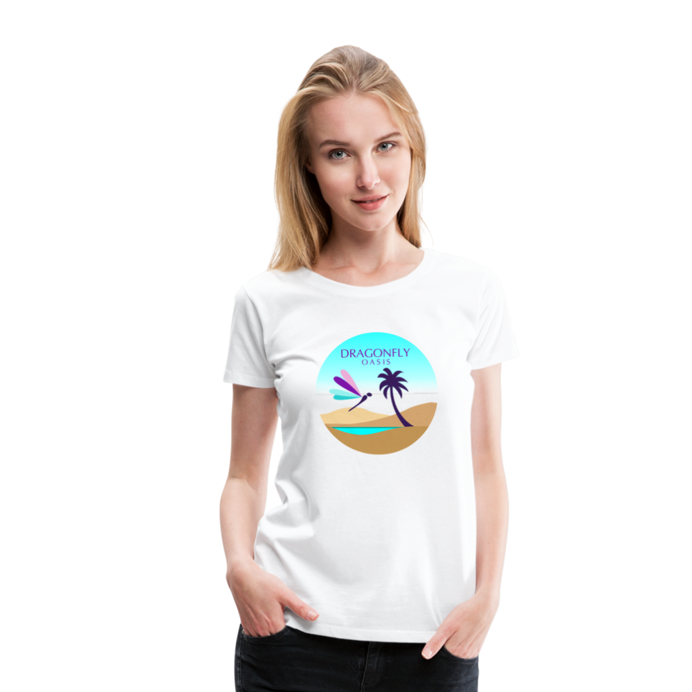 Women's Dragonfly Oasis V.2 Premium T-Shirt - white