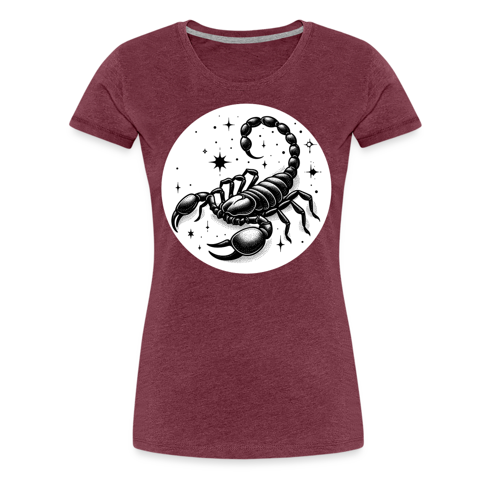 Women’s Magic Scorpio Premium T-Shirt - heather burgundy