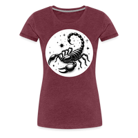 Thumbnail for Women’s Magic Scorpio Premium T-Shirt - heather burgundy