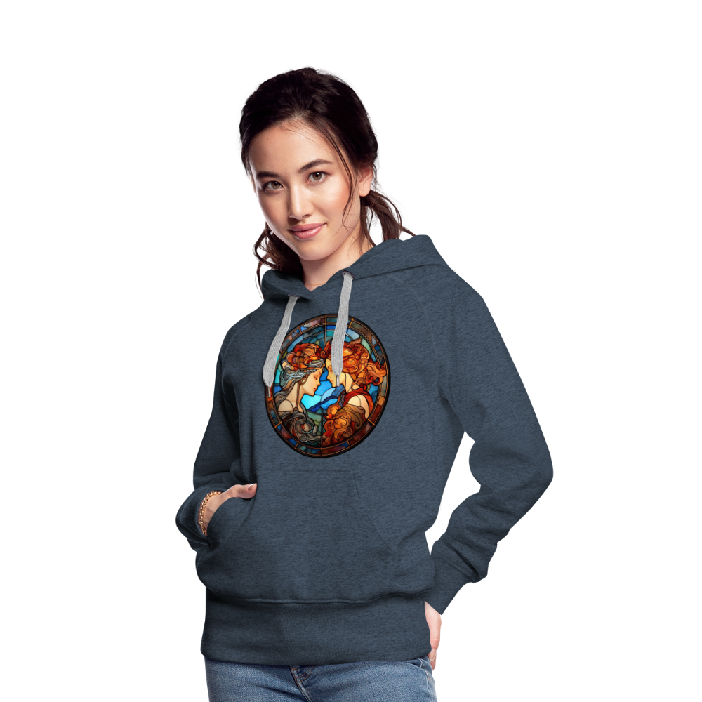 Women’s Mosaic Gemini Premium Hoodie - heather denim