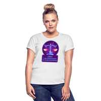 Thumbnail for Women's Neon Libra Relaxed Fit T-Shirt - white