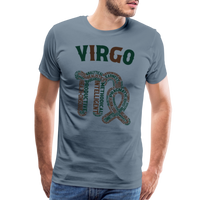 Thumbnail for Men's Power Words Virgo Premium T-Shirt - steel blue