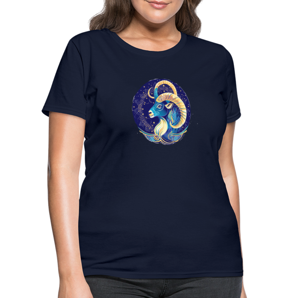 Women's Mythical Capricorn T-Shirt - navy