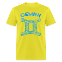 Thumbnail for Men's Power Words Gemini Classic T-Shirt - yellow