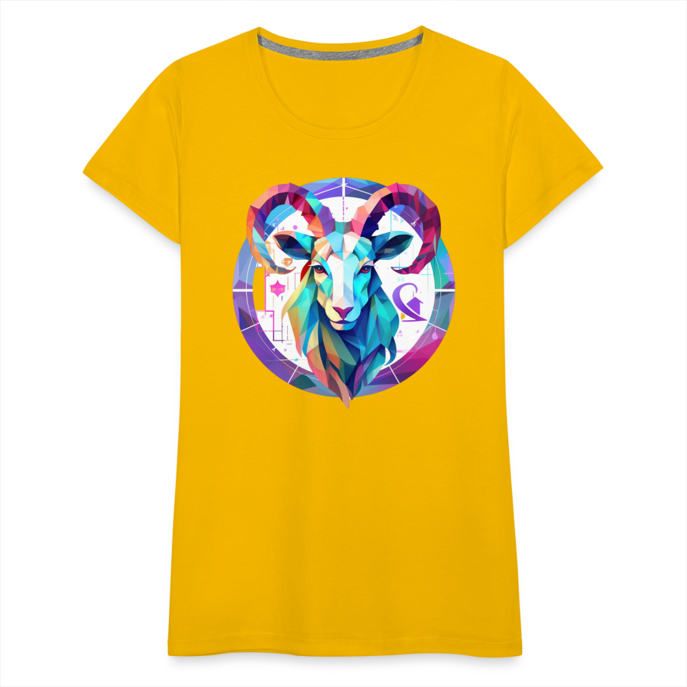 Women’s Mythical Aries Premium T-Shirt - sun yellow