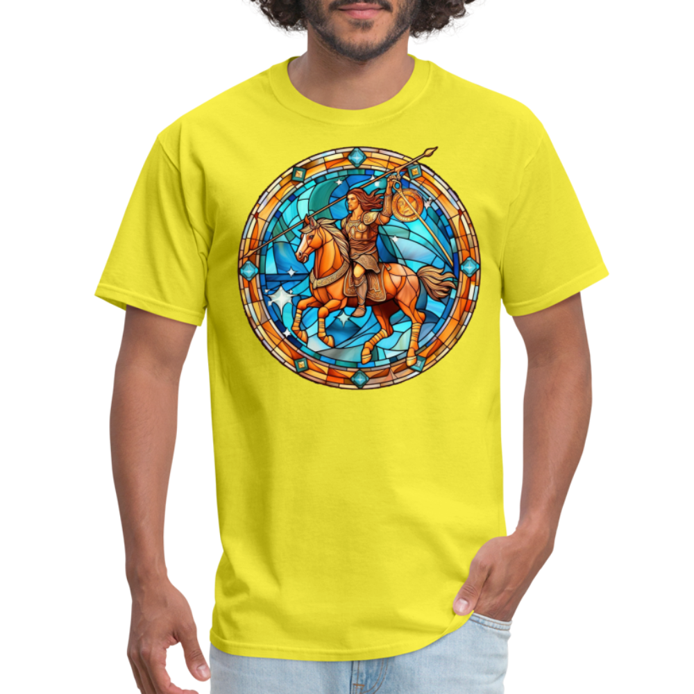 Men's Mosaic Sagittarius Classic T-Shirt - yellow