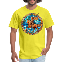 Thumbnail for Men's Mosaic Sagittarius Classic T-Shirt - yellow