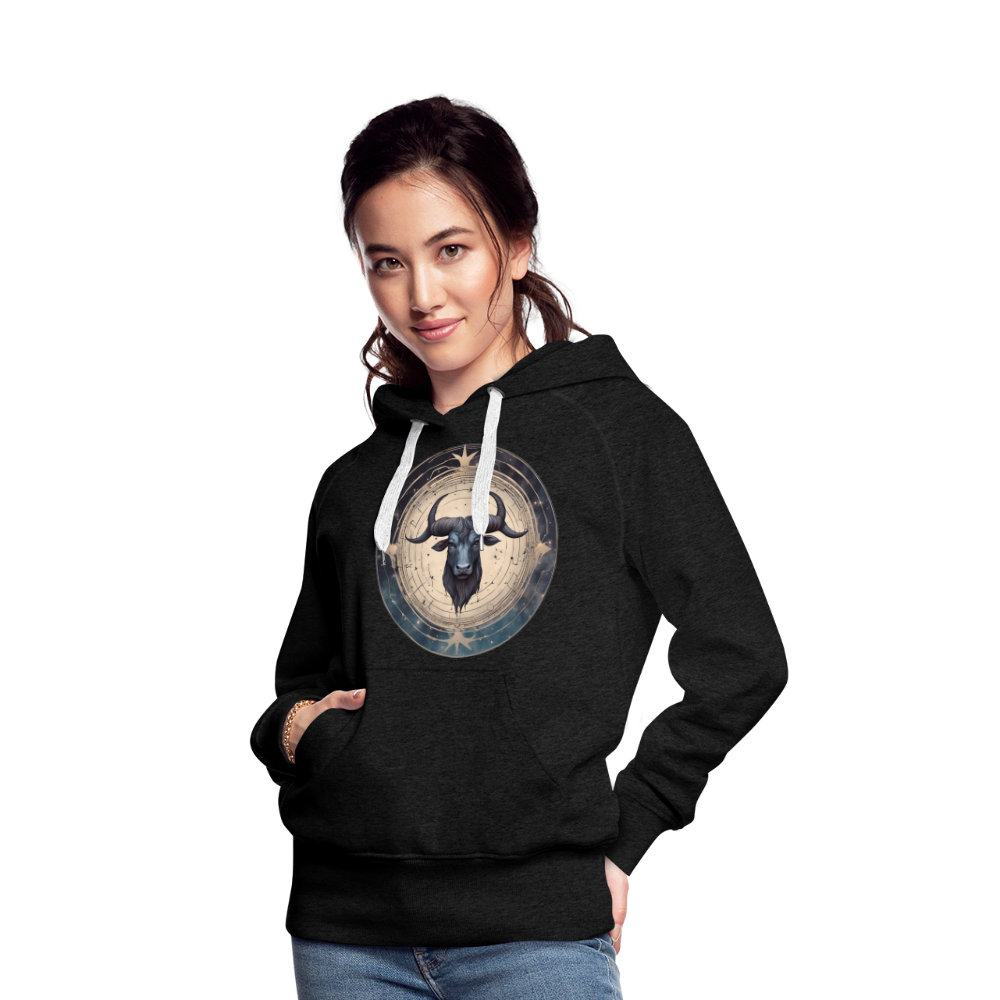 Women’s Mythical Taurus Premium Hoodie - charcoal grey