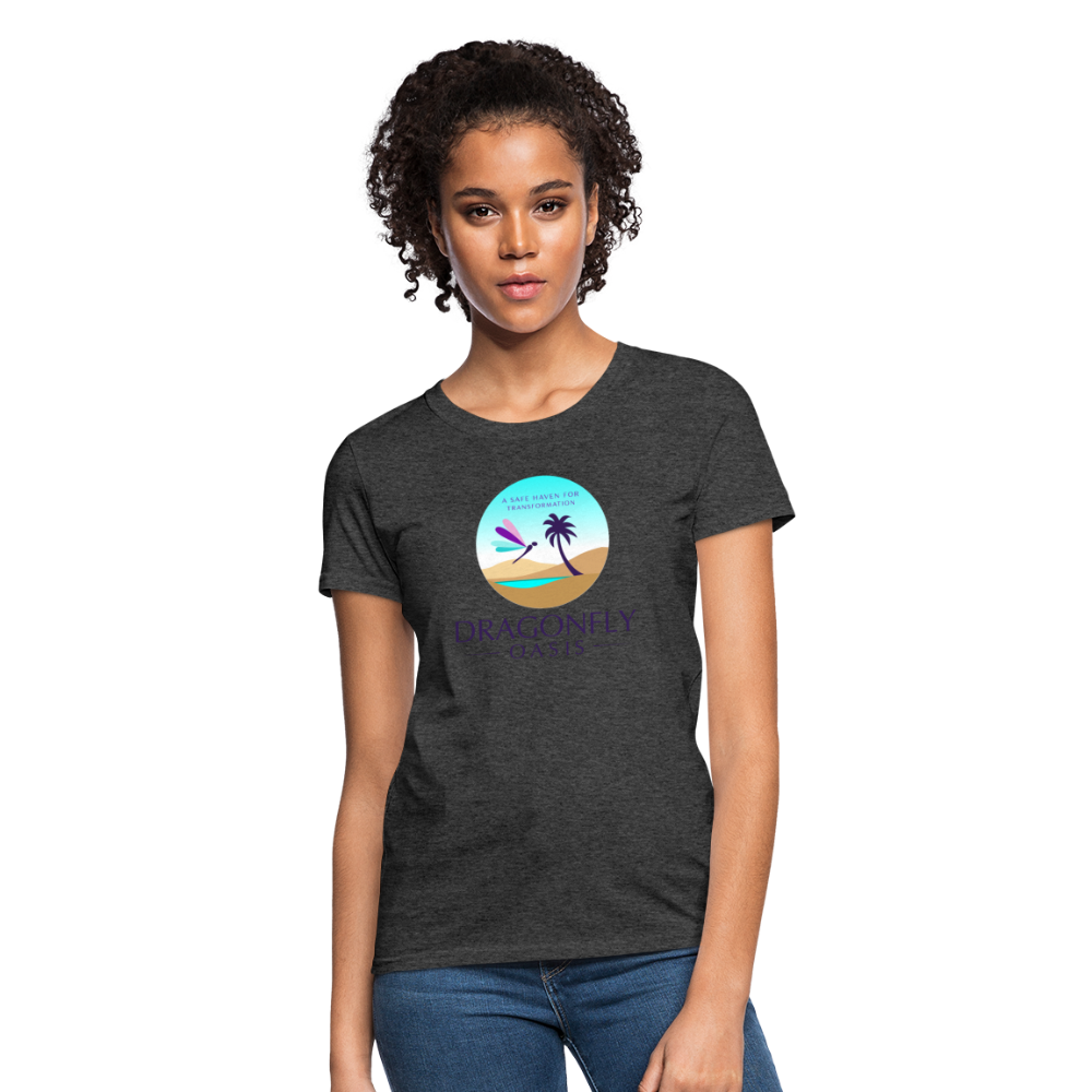 Women's Dragonfly Oasis V.1 Capricorn T-Shirt - heather black