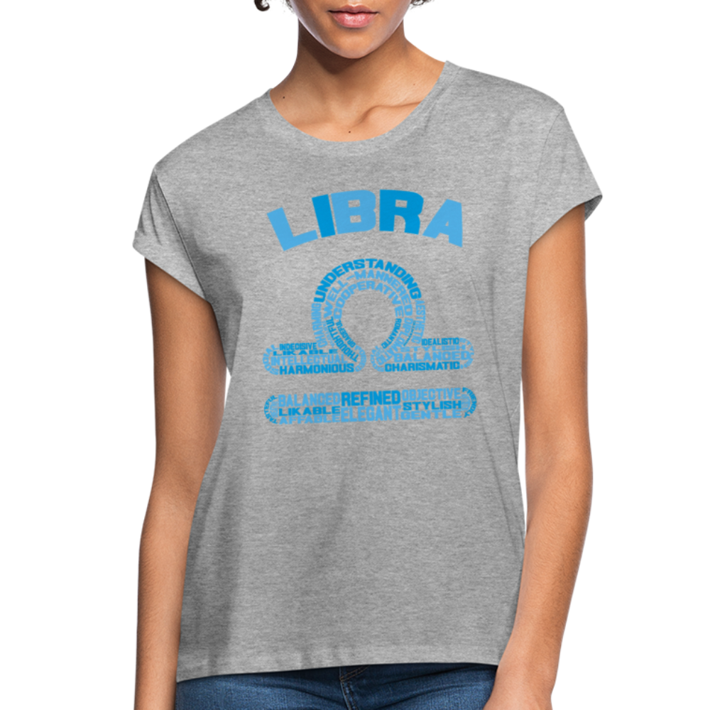 Women's Power Words Libra Relaxed Fit T-Shirt - heather gray