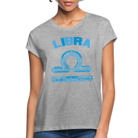 Thumbnail for Women's Power Words Libra Relaxed Fit T-Shirt - heather gray