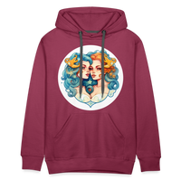 Thumbnail for Men’s Symbol Gemini Premium Hoodie - burgundy