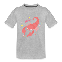 Thumbnail for Kid’s Pinky Scorpio Premium Organic T-Shirt - heather gray