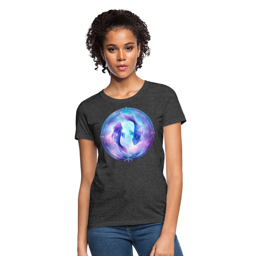 Women's Classic Pisces T-Shirt - heather black