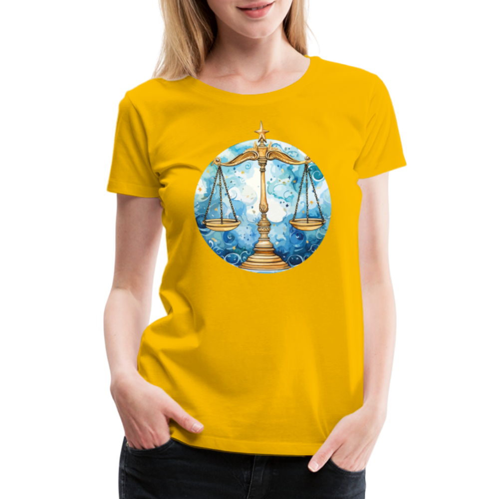 Women’sMythical Libra Premium T-Shirt - sun yellow