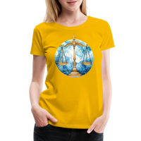 Thumbnail for Women’sMythical Libra Premium T-Shirt - sun yellow