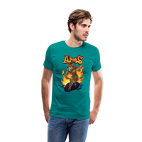 Thumbnail for Men's Fiery Aries Premium T-Shirt - teal