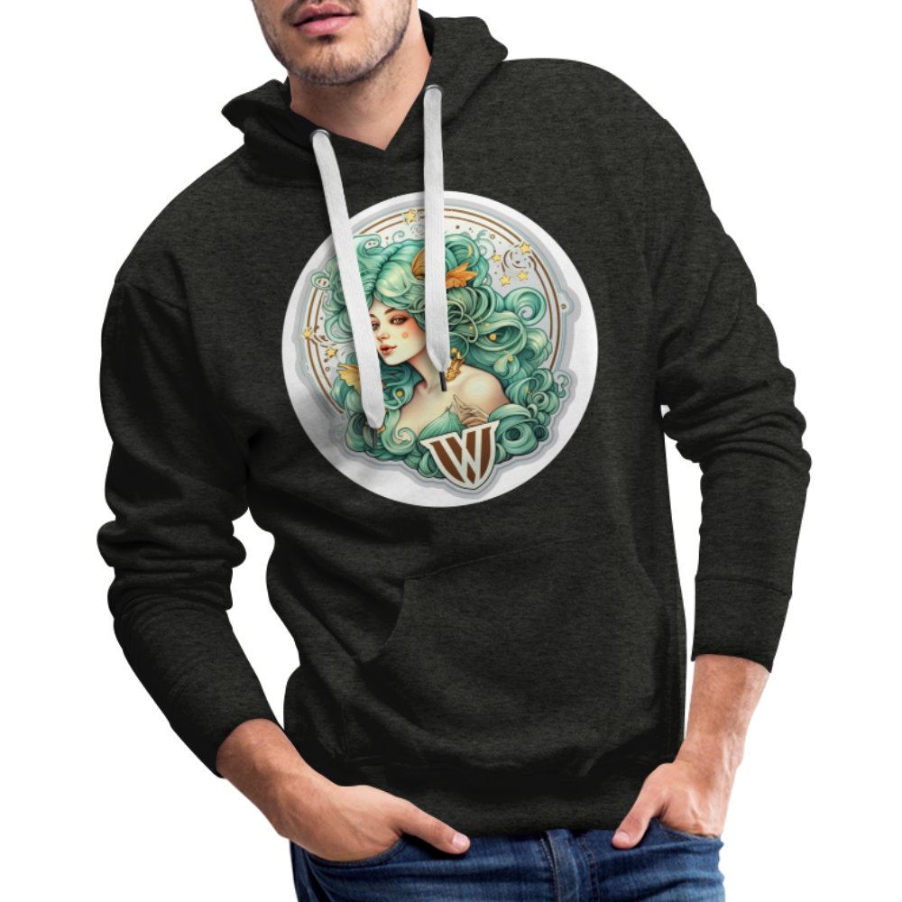 Men’s Symbol Virgo Premium Hoodie - charcoal grey