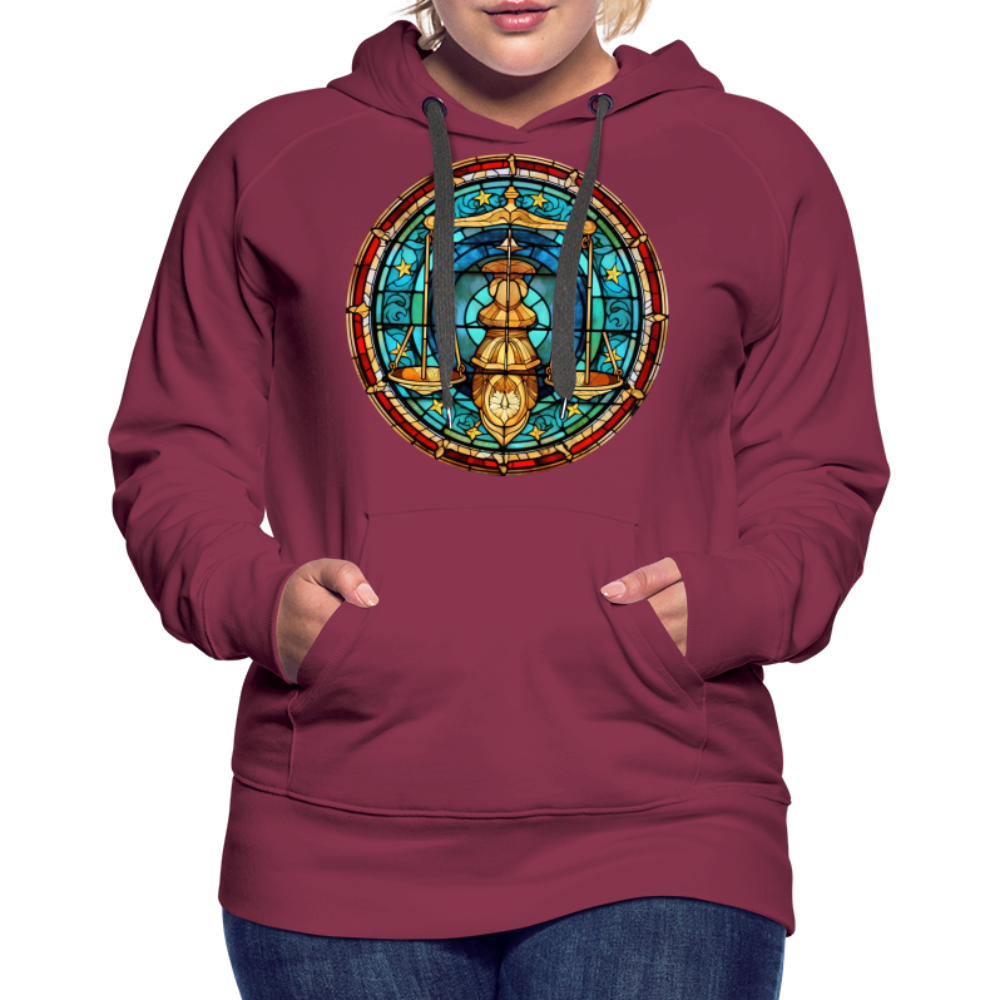 Women’s Mosaic Libra Premium Hoodie - burgundy