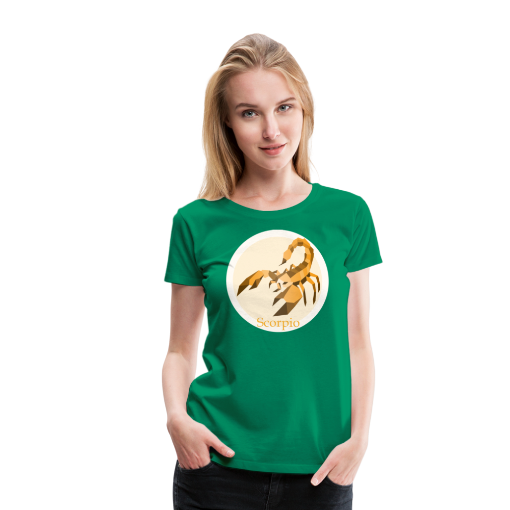 Women’s Mosaic Scorpio Premium T-Shirt - kelly green