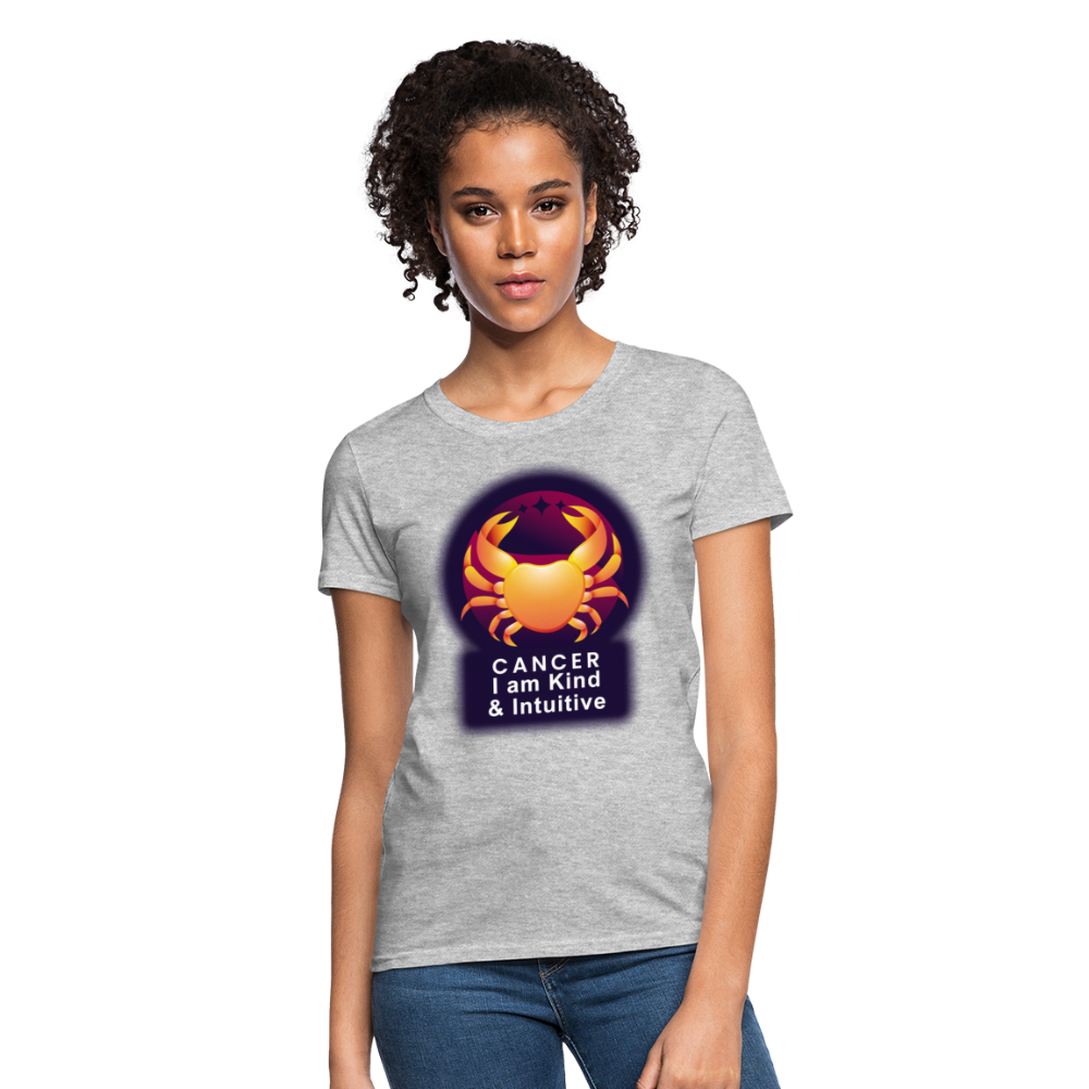 Women's Glow Cancer T-Shirt - heather gray