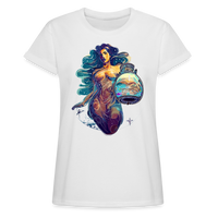 Thumbnail for Women's Mythical Aquarius Relaxed Fit T-Shirt - white