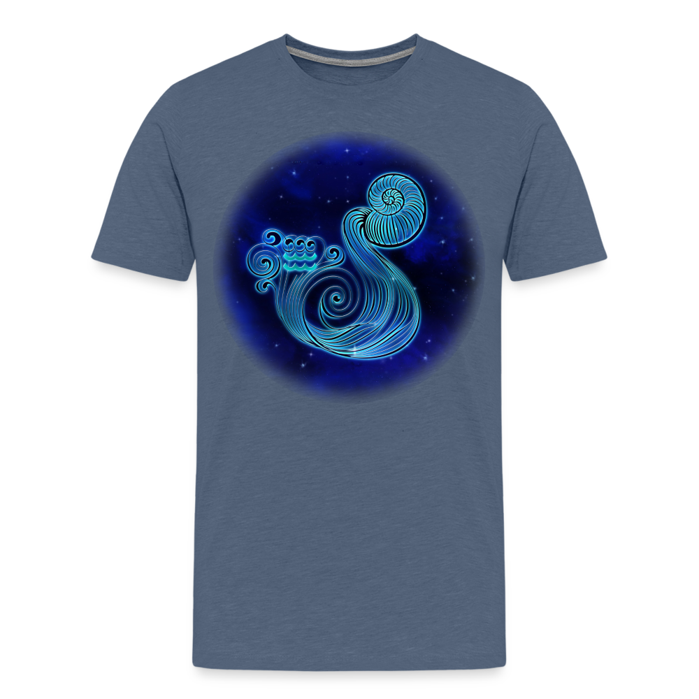 Men's Stellar Aquarius Premium T-Shirt - heather blue