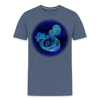 Thumbnail for Men's Stellar Aquarius Premium T-Shirt - heather blue