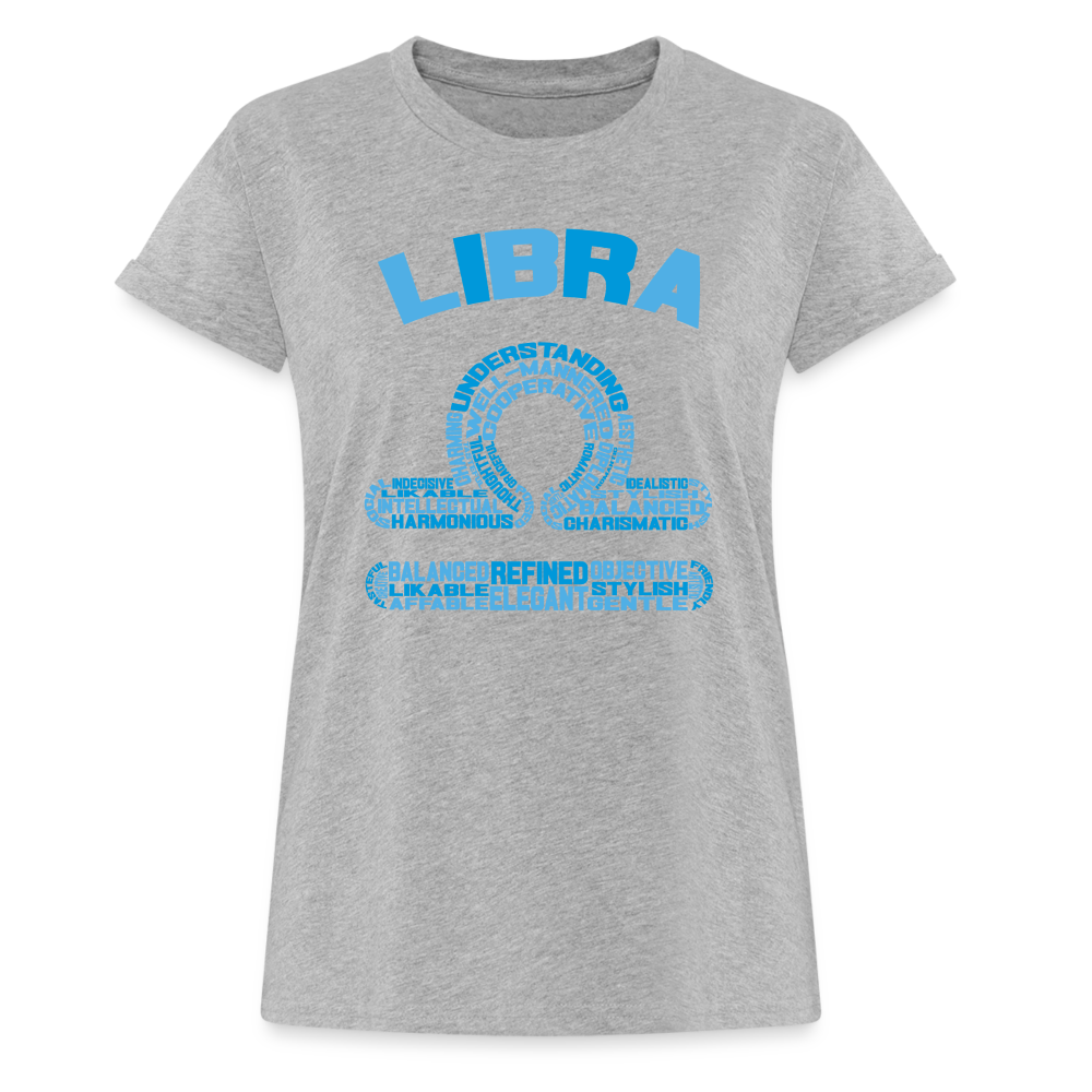 Women's Power Words Libra Relaxed Fit T-Shirt - heather gray