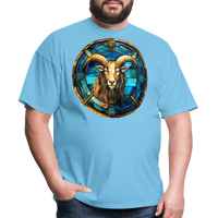 Thumbnail for Men's Mosaic Capricorn Classic T-Shirt - aquatic blue