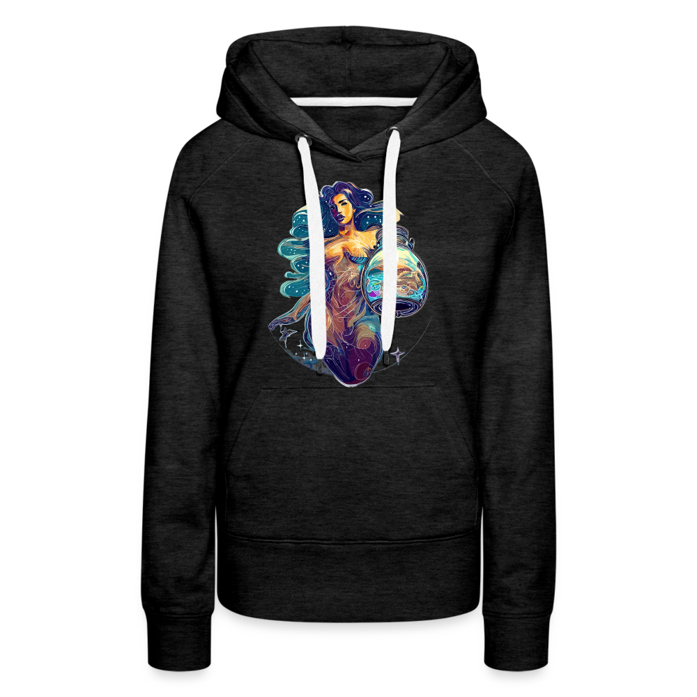 Women’s Mythical Aquarius Premium Hoodie - charcoal grey