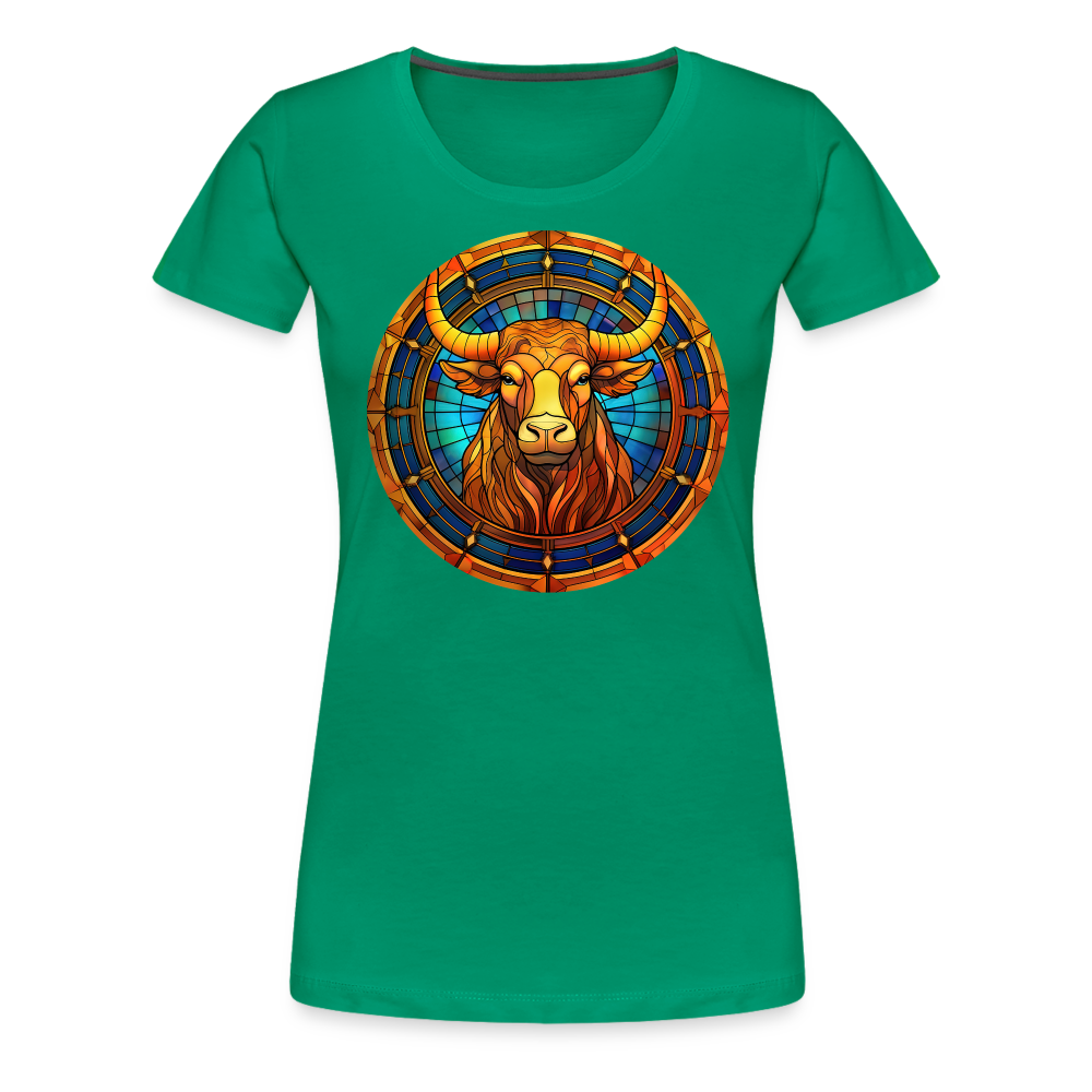 Women’s Mosaic Taurus Premium T-Shirt - kelly green