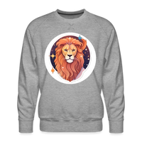 Thumbnail for Men’s Symbol Leo Premium Sweatshirt - heather grey