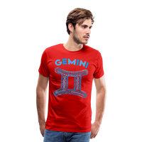 Thumbnail for Men's Power Words Gemini Premium T-Shirt - red