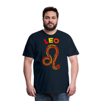 Thumbnail for Men's Power Words Leo Premium T-Shirt - deep navy